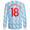 Camiseta de fútbol Manga Larga Manchester United Bruno Fernandes 18 Segunda Equipación 2021/22 - Hombre